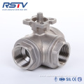 Three Way Ball Valve with Direct Mounting Pad